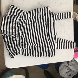 Black and white lucky brand tank top